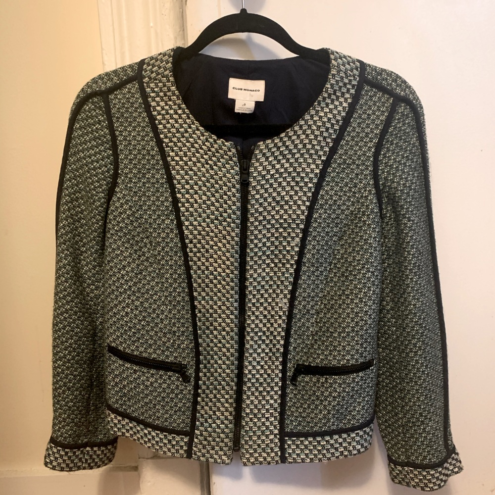 Club Monaco zip blazer